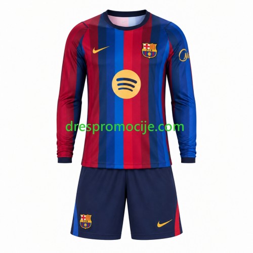 FC Barcelona Dres Dječji Domaći 2026/2027 Dugim Rukavima FC Barcelona Dres Dječji Domaći 2026/2027 Dugim Rukavima